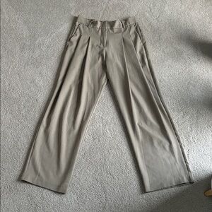 Urban Outfitters Tan Pleated Trousers